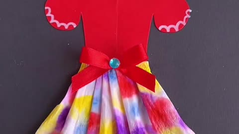 paint and paper dress.. hand craft... #handmadedress #paperdress #rumble #rumblevideos #shorts