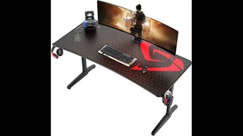 Review: It's_Organized 60 inch Gaming Desk Racing Style Computer Desk with Free Mouse pad, T-Sh...