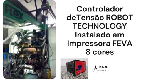 Controlador de Tensão Instalado em Impressora FEVA 8 CORES