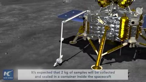 How Chaina Change space craft will collect , return moon samples