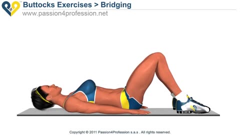 BEST Tone Buttocks exercise - Reduce buttocks and thighs with Bridging exercise