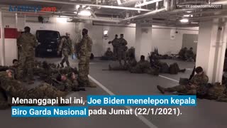 Joe Biden Apologizes, U.S. National Guard Sleeps in the Parking Lots of the Capitol Building