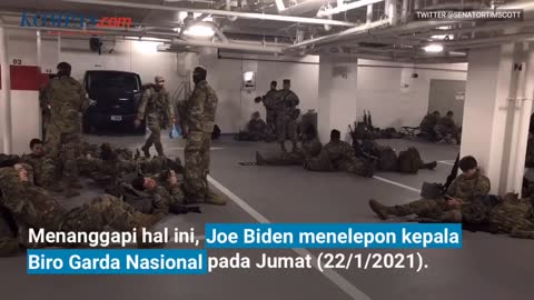 Joe Biden Apologizes, U.S. National Guard Sleeps in the Parking Lots of the Capitol Building