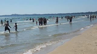 A beautiful sunny day at The bay beach ⛱️