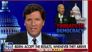 Tucker Unpacks Bidens Demented Desperate Speech