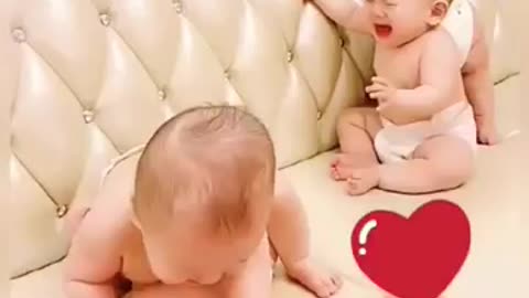 cute baby's fight!!!