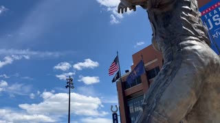 June 9, 2024 - Statue of Peyton Manning at Lucas Oil Stadium