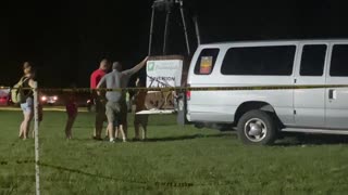 The Hot Air Balloon's Gondola is Now Loaded Up at the Ashland Balloon Fest on Saturday, 06/24/2023