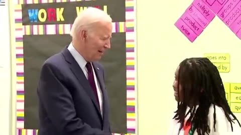 President Joe Biden pays a surprise visit to middle school classroom