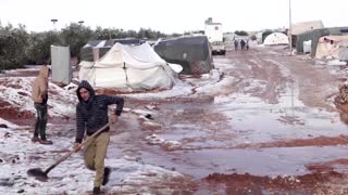 At least one child killed in Syrian snow storm