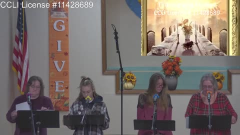 Moose Creek Baptist Church Sing “Thanksgiving Medley” During Service 11-13-2022