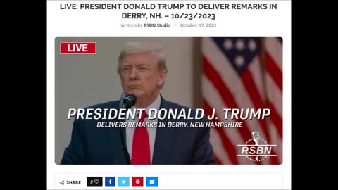 LIVE: President Donald Trump to Deliver Remarks in Derry, NH