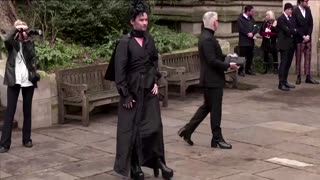 Celebrities gather at Vivienne Westwood's memorial