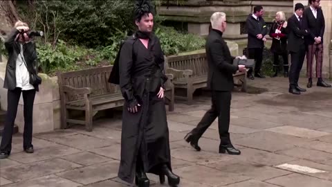 Celebrities gather at Vivienne Westwood's memorial