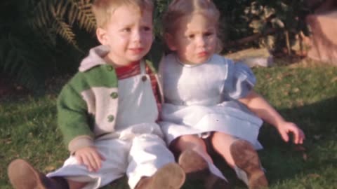 Young Brother & Sister Pose For Photos - Cute