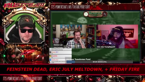 KILLSTREAM: FEINSTEIN DEAD, ERIC JULY MELTDOWN, + FRIDAY FIRE