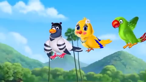 A clever crow moral story cartoon video