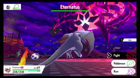 Pokémon Sword & Shield - Pokémon Shield-Eternatus Battle Using Leon's Team (Nintendo Switch)