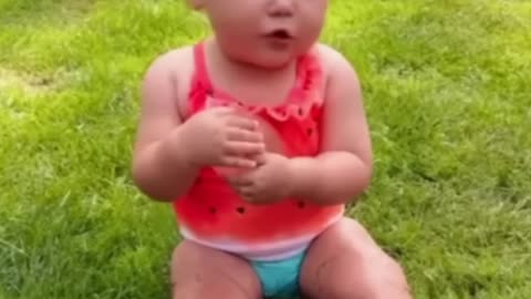 Baby's funniest moments in water