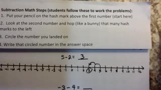 Math-Number Line Subtraction