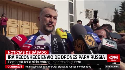 Drones ucraniano e russo duelam nos ares | Primeiro Impacto (14/10/22)