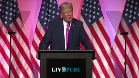 Trump's announcement: "Live Pure"; a medical cure and a way to foil WHO's "pandemics"