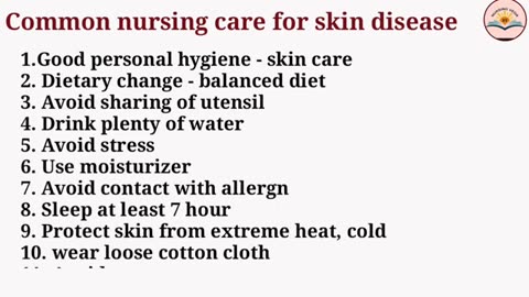Skin diseases treatment.