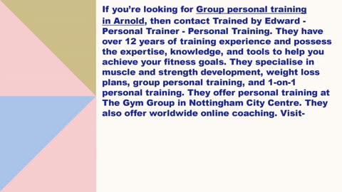 Best Group personal training in Arnold