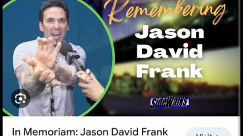 We remember jason David frank from power rangers series and movies 11/19/23part1