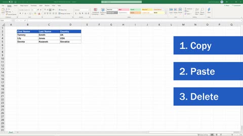 How to Move Rows in Excel