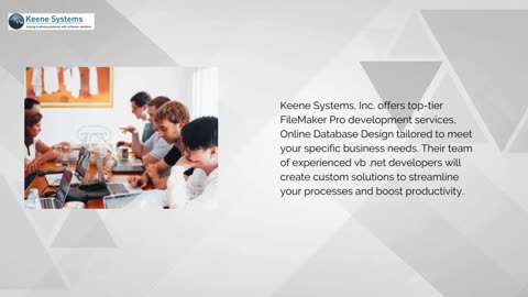 Innovative Online Database Design Solutions by Keene Systems, Inc.