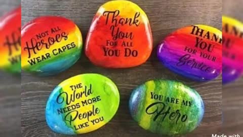 DIY PAinted Rocks With Inspirational Quotes Ideas