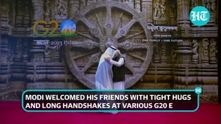 Modi's 'Swag Se Swagat' At G20 Stirs The Internet; Hugs, Handshakes & Smiles | Watch