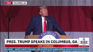 President Trump speaks in Columbus, GA