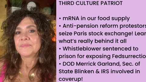 4/21/23 mRNA in our food, FORGET free will! Breaking! Garland, Blinken & IRS in Hunter Coverup!