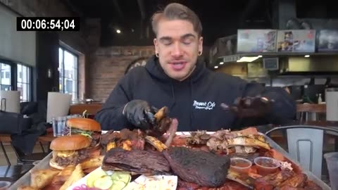 IMPOSSIBLE 13LB TEXAS BBQ CHALLENGE (15,000 Calories) _ Biggest BBQ Challenge _ American Barbeque
