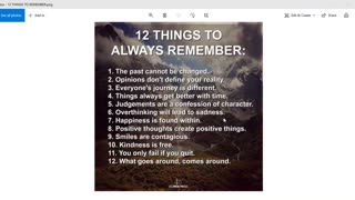12 Things To Always Remember