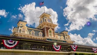 Magic Kingdom Entrance Loop Ambient Music and Morning Chatter