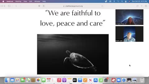 “We are faithful to love, peace and care”