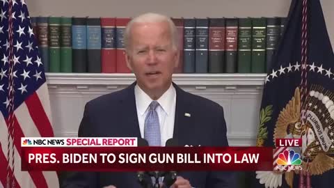 President Biden Signs Landmark Gun Legislation Into Law : 'Lives Will Be Saved'