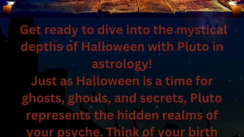 The Mystery of Your Pluto & Halloween 🎃✨