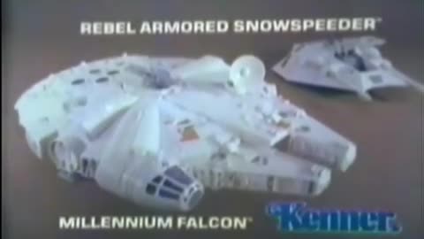 Star Wars 1981 TV Vintage Toy Commercial - Empire Strikes Back Millennium Falcon & Snowspeeder