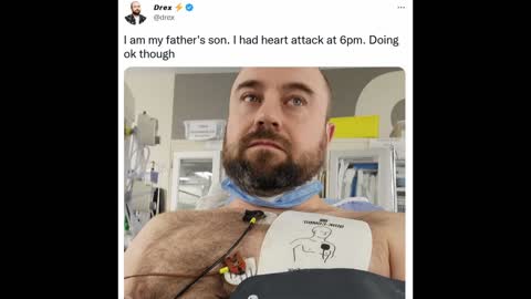 This idiot called you a "moron" for being unvaccinated. He gets a heart attack because of the jab.