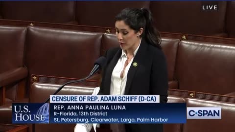 Rep Anna Paulina Luna refiles resolution to censure Rep Adam Schiff