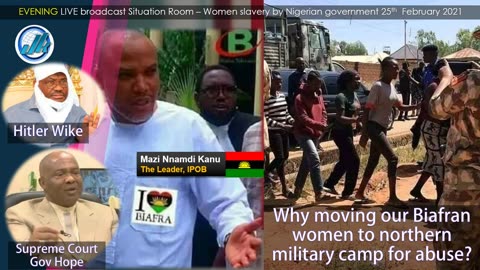 The Current godfathers of Women-Slavery by Nigerian Government - Mazi Nnamdi Kanu's LIVE Broadcast