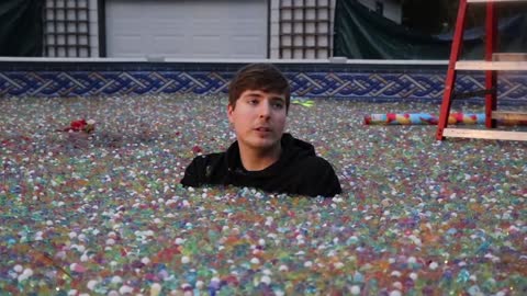 I Put 100 Million Orbeez In My Friend's Backyard