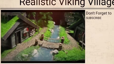 Build Realistic Viking Village Diorama