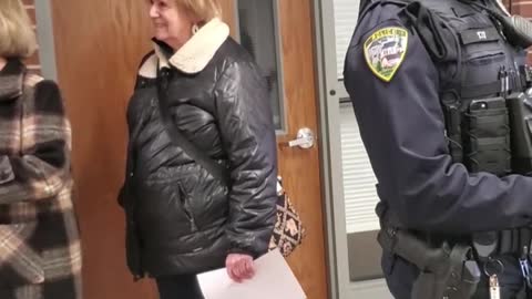 Geauga County Board of Elections Director Michelle Lane Denied Entrance to nomination meeting