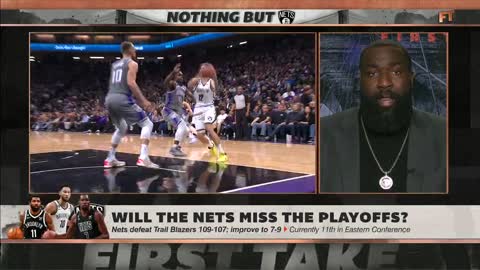 Kendrick Perkins isn't banking on the Nets to make the playoffs 👀 | First Take