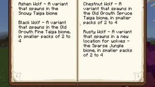 Rare Wolves in Minecraft: Discovering the Chestnut and Rusty Wolves